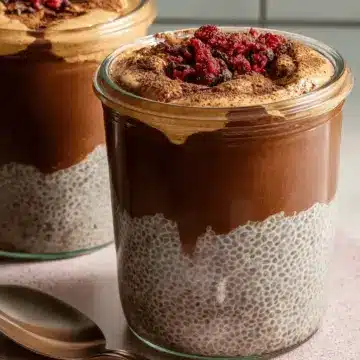 High-Protein Peanut Butter & Chocolate Chia Pudding