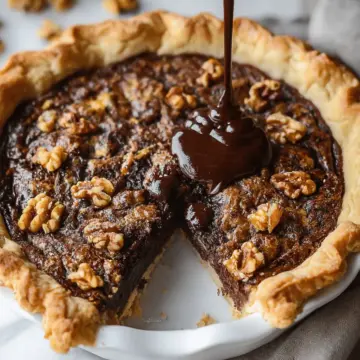 Maple Chocolate Walnut Pie