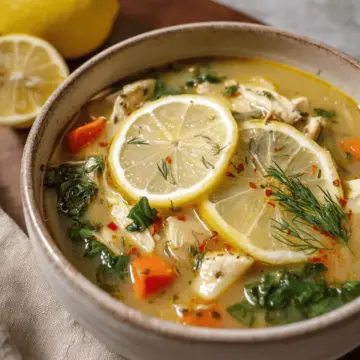 Greek Lemon Chicken Soup