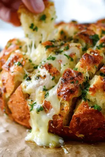Cheesy Garlic Pull Apart Bread