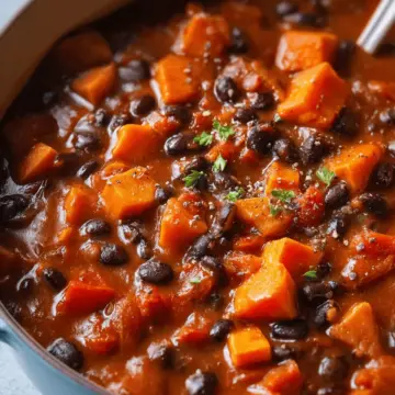 Sweet Potato and Black Bean Chili