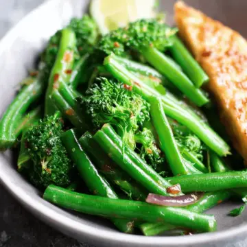 Easy Green Bean Broccoli Stir Fry