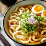 Udon Noodle Soup (Kake Udon) (Video) かけうどん