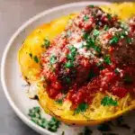 Spaghetti Squash and Meatballs
