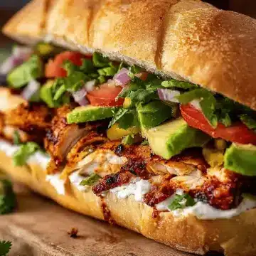 Flavor-Packed Chicken Torta Sandwich
