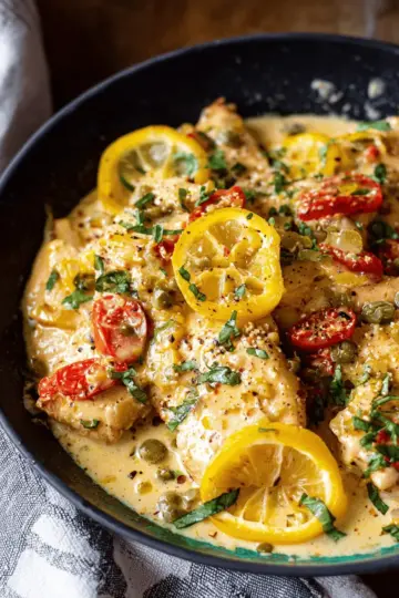 Creamy Pepperoncini Chicken Skillet