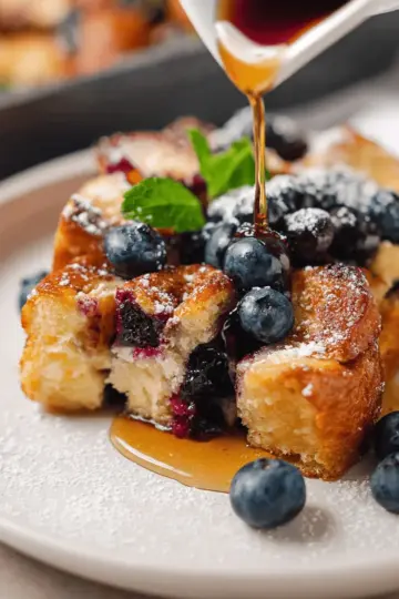 Blueberry French Toast Casserole