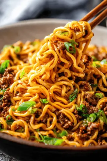 Asian Ground Beef Noodles