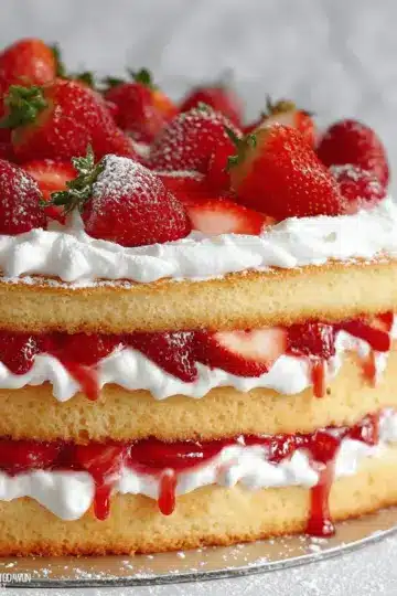 Strawberry Shortcake Cake