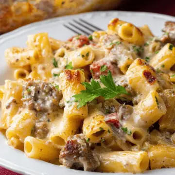 Sausage Alfredo Rigatoni