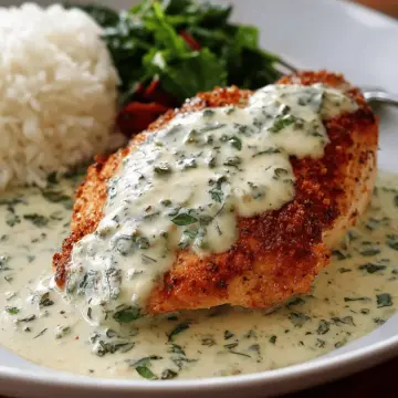 Chicken in Basil Cream Sauce