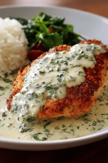 Chicken in Basil Cream Sauce