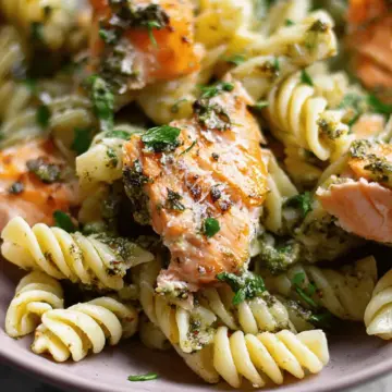 Salmon Pesto Pasta