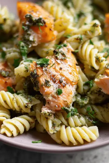 Salmon Pesto Pasta