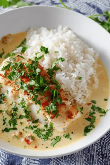Baked Coconut Curry Cod Recipe