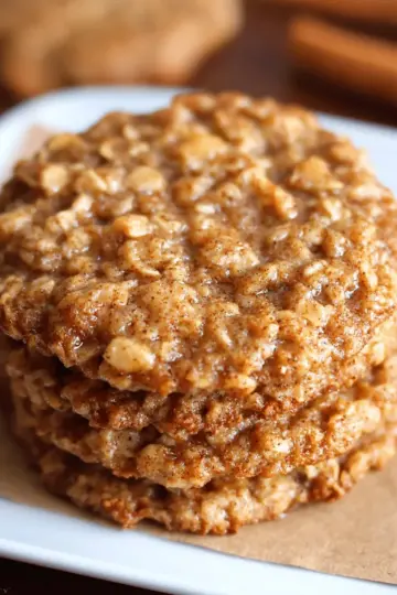 Healthy Apple Pie Oatmeal Cookies