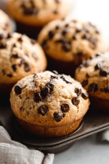 Bakery-Style Chocolate Chip Muffins