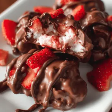Chocolate Strawberry Yogurt Clusters (Viral Recipe!)
