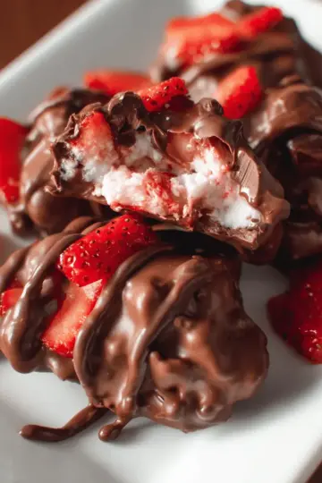 Chocolate Strawberry Yogurt Clusters (Viral Recipe!)
