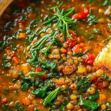 Lentil Spinach Soup