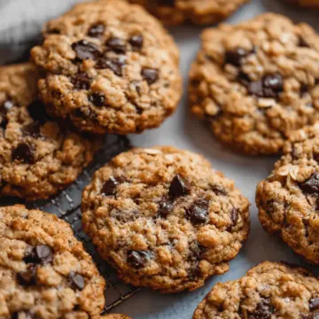 Chewy Oatmeal Chocolate Chip Cookies