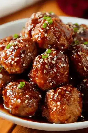 Honey Garlic Meatballs – with an easy Honey Garlic Sauce recipe