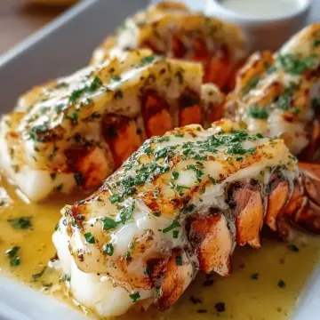Creamy Garlic Butter Lobster Tails