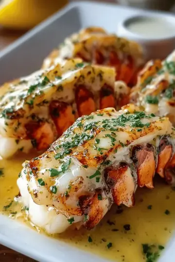 Creamy Garlic Butter Lobster Tails