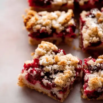 Cranberry Crumble Pie Bars