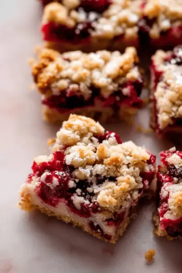 Cranberry Crumble Pie Bars