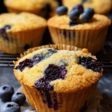 Almond Flour Lemon Blueberry Muffins