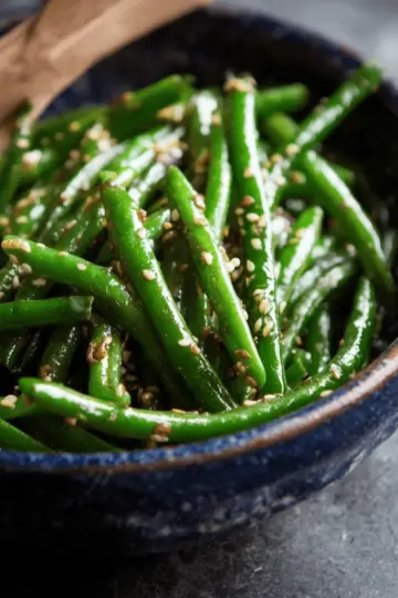Sesame Ginger Garlic Green Beans