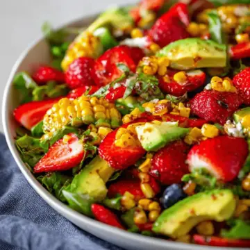 Strawberry Avocado Corn Salad