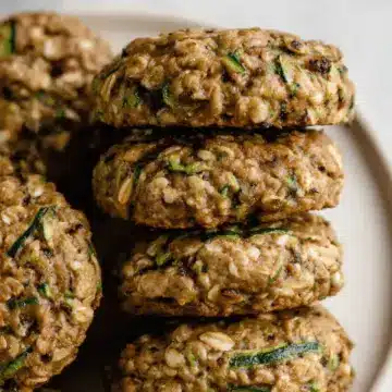 Healthy Zucchini Oatmeal Cookies