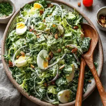 Simple Green Goddess Salad (With Homemade Dressing)