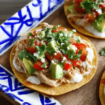 Rotisserie Chicken Tostadas