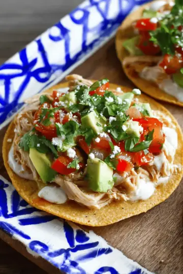 Rotisserie Chicken Tostadas