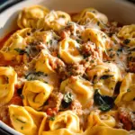 Crockpot Cheese Tortellini and Sausage