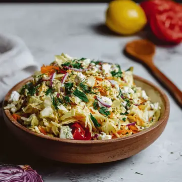 Greek Cabbage Salad (Lahanosalata)