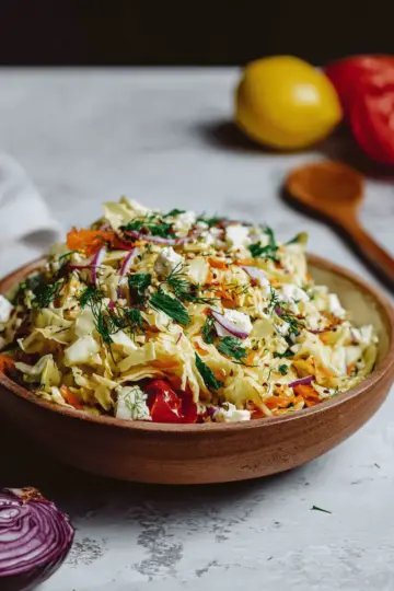 Greek Cabbage Salad (Lahanosalata)