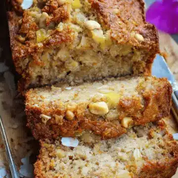 Hawaiian Banana Bread with Pineapple, Coconut & Macadamia Nuts