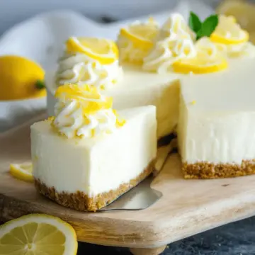 Easy Lemon Cheesecake (No Bake)