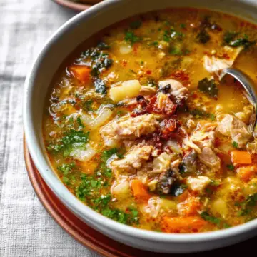 Sicilian Chicken Soup | Slow Cooker or Hob