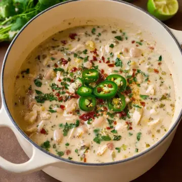 Easy Creamy White Chicken Chili