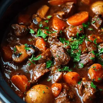 Slow Cooker Beef Bourguignon