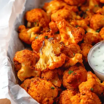 Baked Buffalo Cauliflower Bites