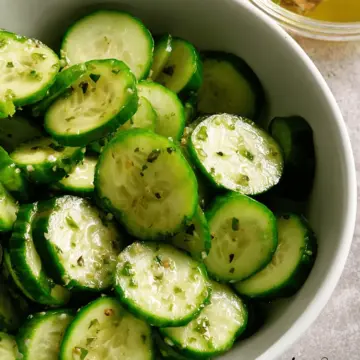 Zesty Italian Cucumber Salad