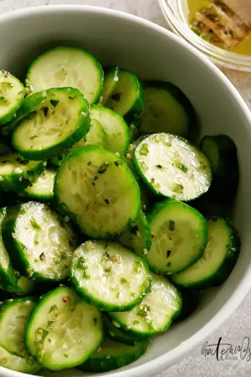 Zesty Italian Cucumber Salad