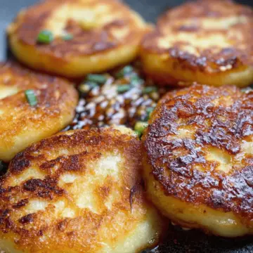 Korean Cheese Potato Pancakes