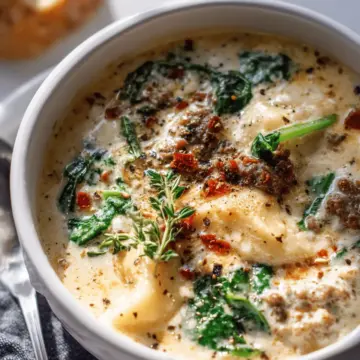 Creamy White Lasagna Soup